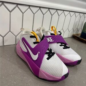 Nike girls' Purple and White Athletic Shoes